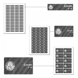 Adesivo escolar - kit