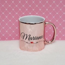 Caneca cerâmica 325ml espelhada (personalizada)