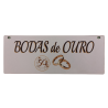 Placa mdf 26x10cm