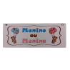 Placa mdf 26x10cm