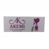 Placa mdf 26x10cm