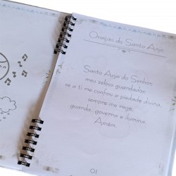 Livro de orações com caixa em MDF