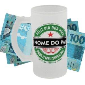 Sorteio de R$ 100,00 + Caneca de vidro para o seu pai!